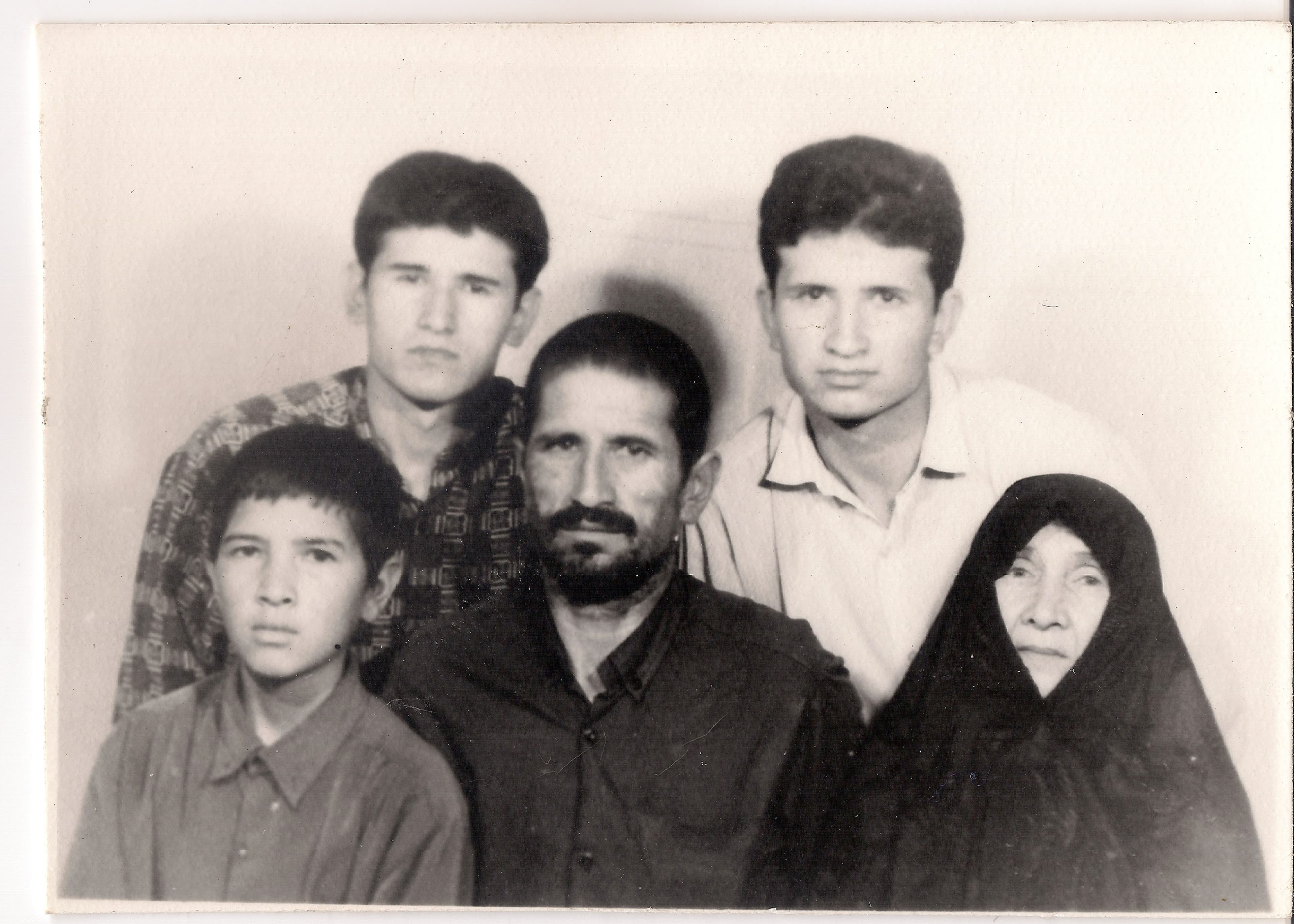 A family photograph from Mosa Rahimi's childhood in Iran
